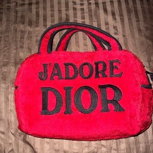 Dior terry cloth bag